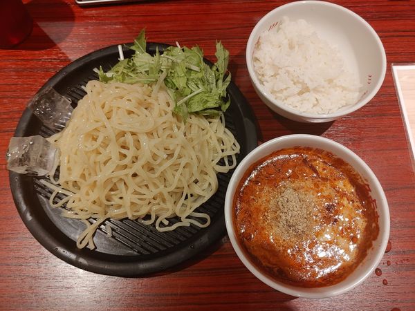 「冷やし坦々辛つけ麺　辛口」@名古屋辛麺 鯱輪の写真