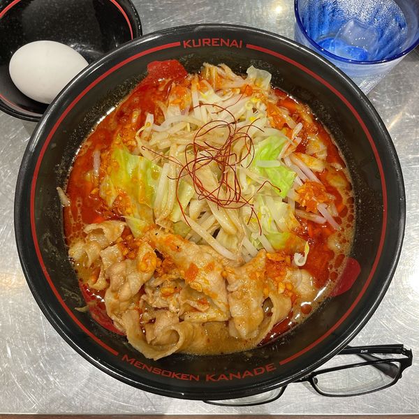 「紅 温玉つき」@麺創研 紅 府中の写真