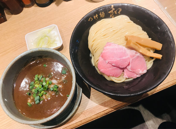「【限定】イカ煮干しつけ麺 中」@つけ麺 和-kazu- 仙台広瀬通り店の写真