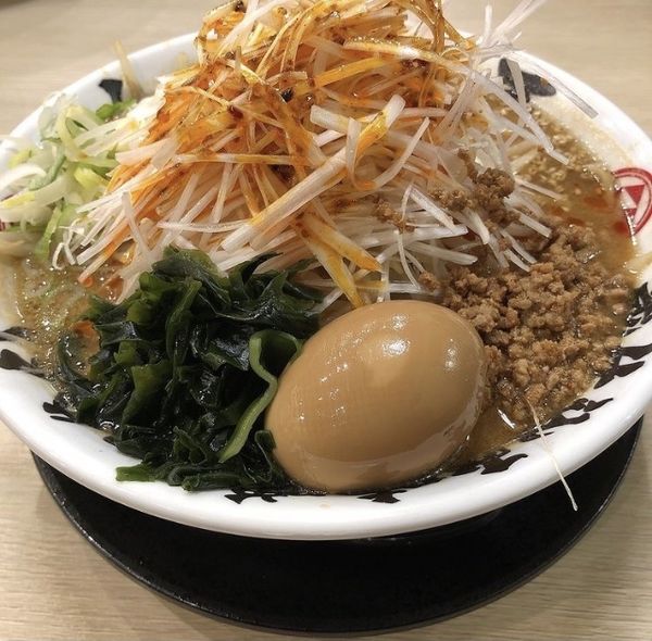 「味玉味噌ラーメン750円辛ネギ150円大盛100円」@味噌の樽匠の写真