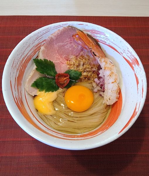 「ETM (えびたまごめん) 950円」@えびそば 緋彩の写真