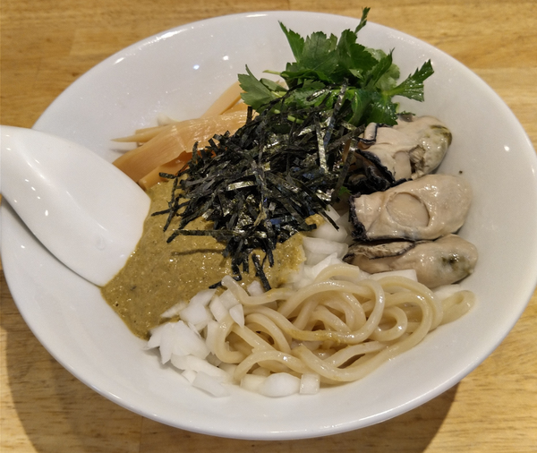 「【限定】カキの冷やしまぜそば ￥860」@寿製麺よしかわ 坂戸店の写真