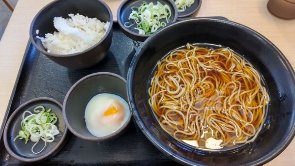 「納豆朝食」@ゆで太郎 戸田新曽南店の写真