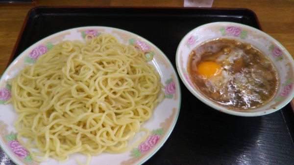 「つけ麺 生玉子入り」@丸長 つくば店の写真