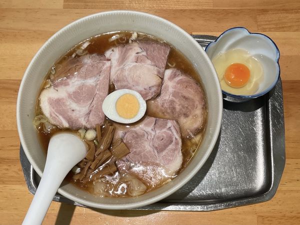 「チャーシューワンタンメン ＋ 生玉子」@保谷大勝軒の写真