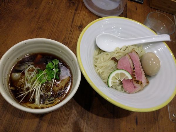 「岩手鴨の淡麗生醤油つけ麺  限定」@麺宿 志いなの写真