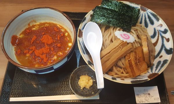 「赤いつけ麺」@つけ麺中華そば 方円の写真