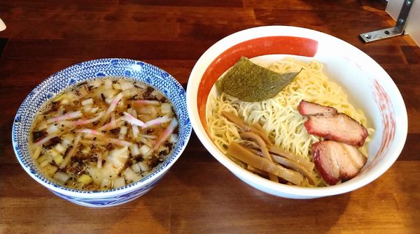 「味噌ワンタンつけ(大盛り)」@麺屋 悠の写真