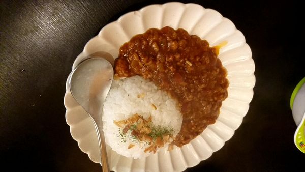 「キーマカレー　350円」@らーめん コットンポットの写真