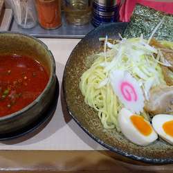 魚介醤油つけめん（790円）＋カツオラー油：1辛＋煮玉子