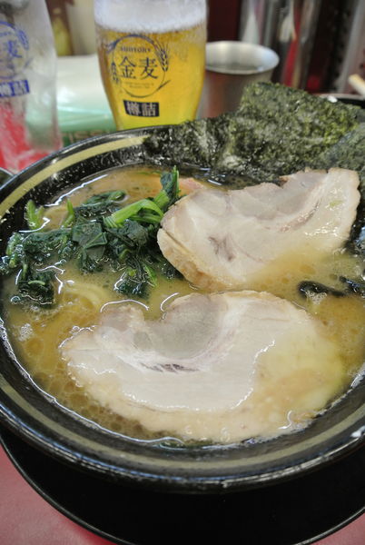 「ラーメン バラ2🍺2半ライス」@柏 王道家の写真