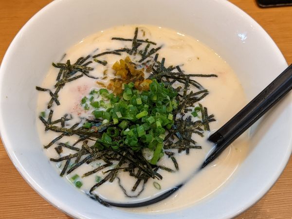 「限定 明太高菜クリームそば」@らーめん工房 麺作の写真