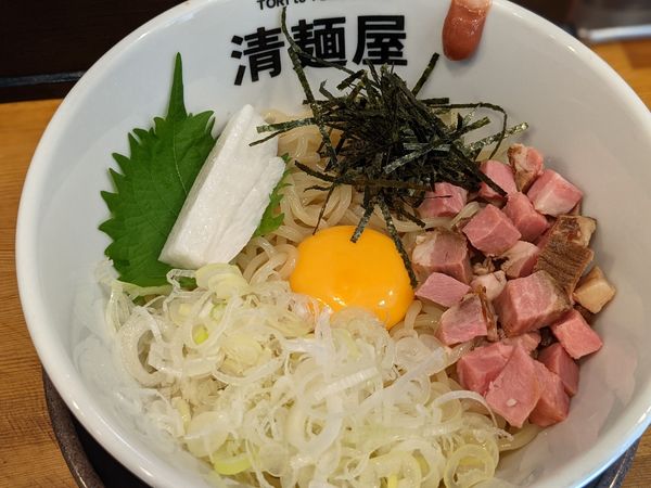 「限定冷やし煮干しまぜそば」@清麺屋の写真