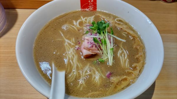 「濃厚煮干しそば800円」@煮干中華そば ハナアオイの写真