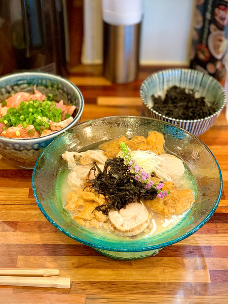 「【限定】雲丹と帆立の冷やしらーめん」@鮮魚らーめん 五ノ神水産の写真