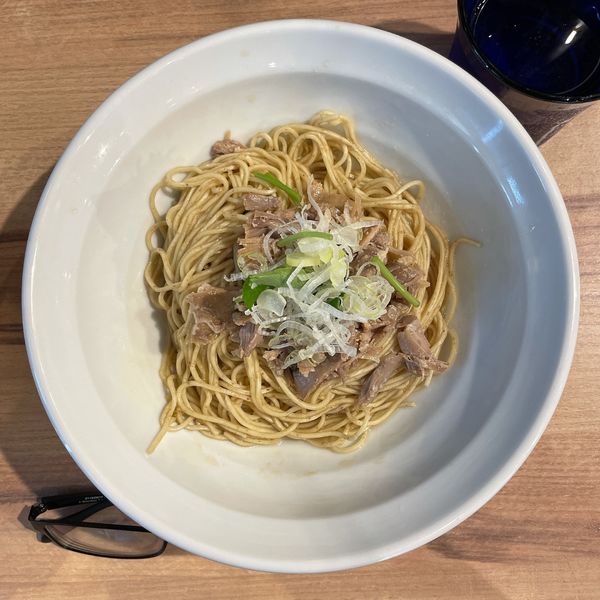 「岩手県産 鴨の和え玉」@麺屋 彩音 ~Sign~の写真