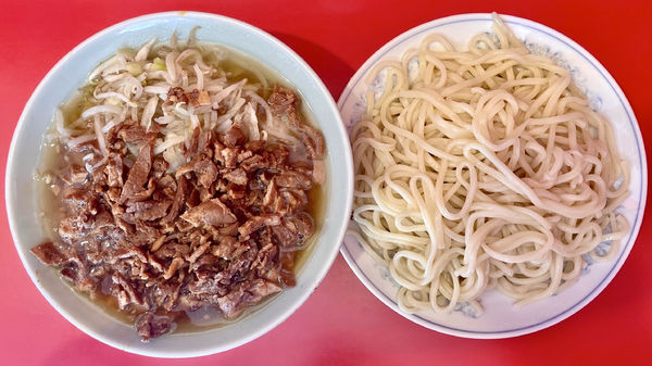 「チャーシューやさいつけそば 中盛」@丸長 目白店の写真