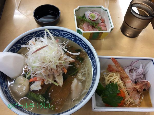 「限定「うみのそば　感謝(1000円)」」@中華そば よしかわの写真