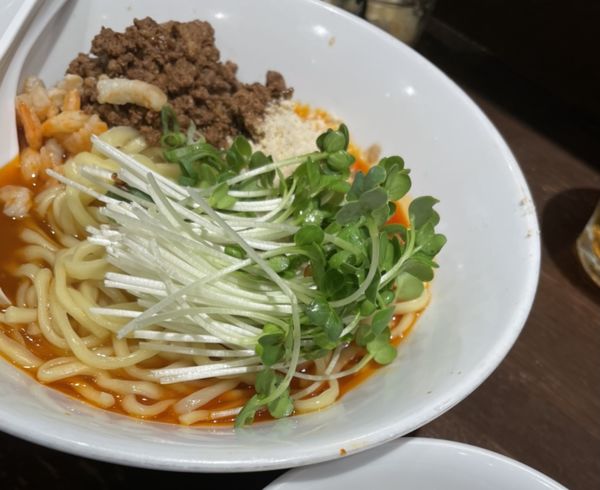 「日式汁なし担担麺＋温泉＋小めし」@六坊担担面の写真