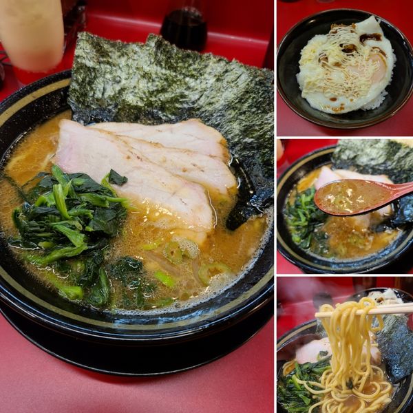 「チャーシューメン(3枚)¥850、目玉丼¥200」@IEKEI_TOKYO 王道家直系の写真