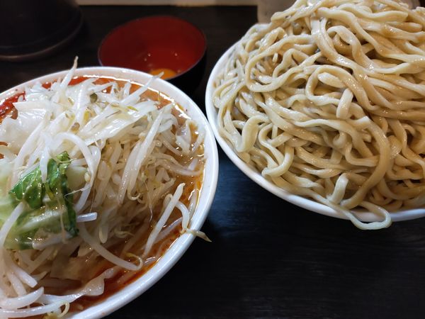 「つけ麺1000円(大盛100円)+生卵50円」@豚星。の写真