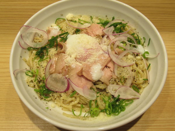 「鶏ボナーラ（850円）」@麺場 二寅 秋津本店の写真