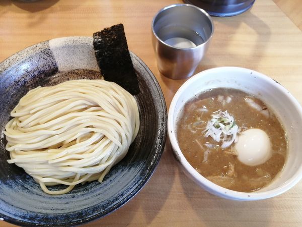 「つけ麺　　中盛　　900円　クーポン味玉」@つけ麺 大武の写真