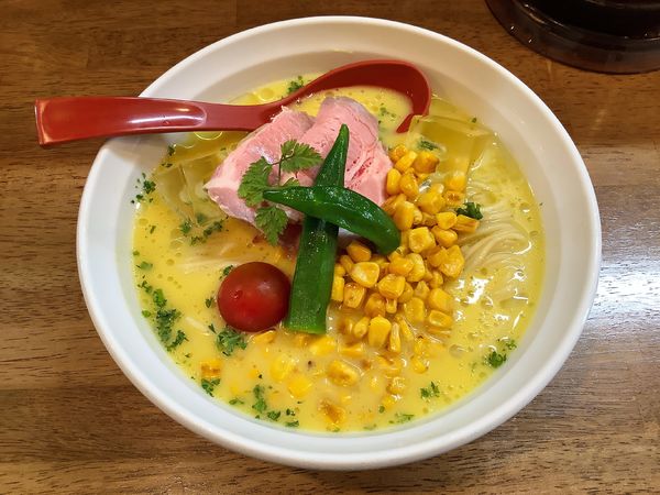 「【期間限定】冷しもろこしらーめん」@めん屋 平右衛門の写真