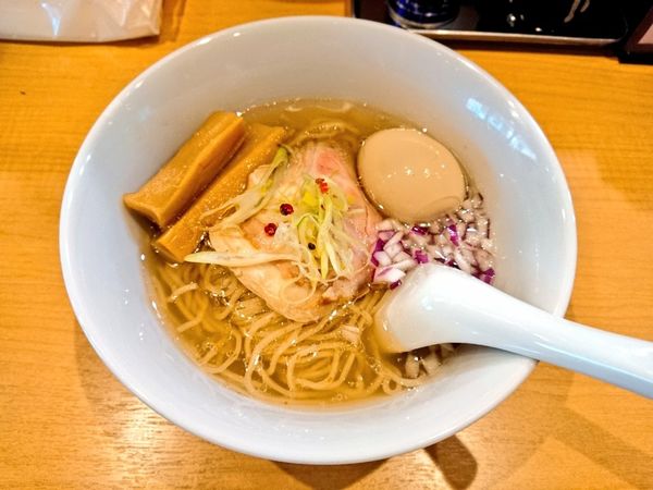 「味玉塩らぁ麺 ～ポルチーニ香る～」@らぁ麺半七の写真