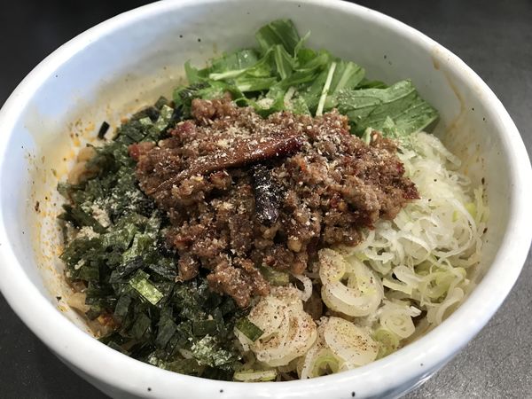 「シビカラまぜそば 950円」@てっぺん 一宮分店の写真