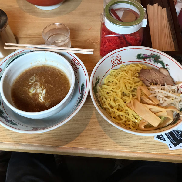 「つけ背脂そば」@東京屋台らーめん 翔竜 北千住駅前店の写真