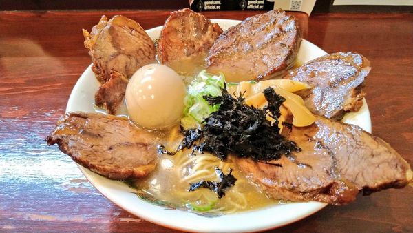 「【肉の日限定】仙台牛煮干しらーめん+味玉」@らーめん 五ノ神精肉店 煮干し編の写真