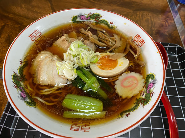 「チャーシューメン（中太麺・固め）700円」@わん楽の写真