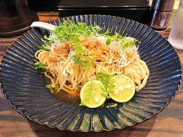 「セコガニの冷たい和えそば」@稲荷屋の写真