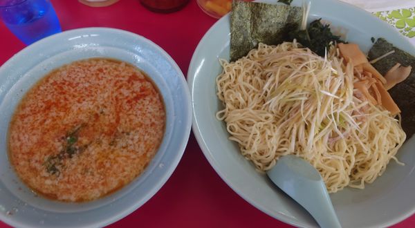 「ネギつけ麺790円　中盛100円」@ラーメンショップ 境店の写真