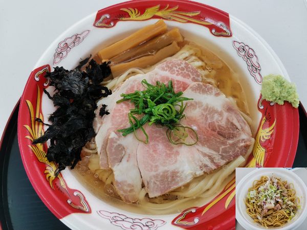 「冷し昆布水らーめん＋和え玉醤油」@麺処 青野 ちちぶ道の駅店の写真