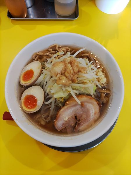 「ラーメン(並)+味玉 メンマ抜き」@ラーメン ヒカリの写真