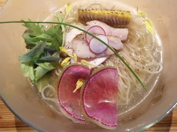 「（復活限定）とうもろこしの冷やしそば¥1200」@麺処 図鑑の写真