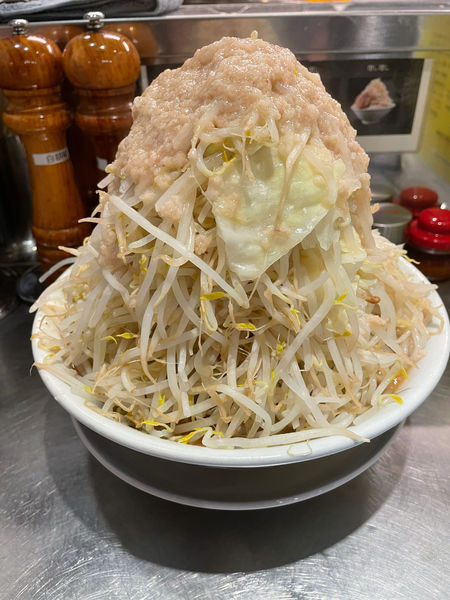 「味噌ラーメン並、野菜マシマシ、ニンニク多め、アブラマシマシ」@らーめん大 竹ノ塚店の写真