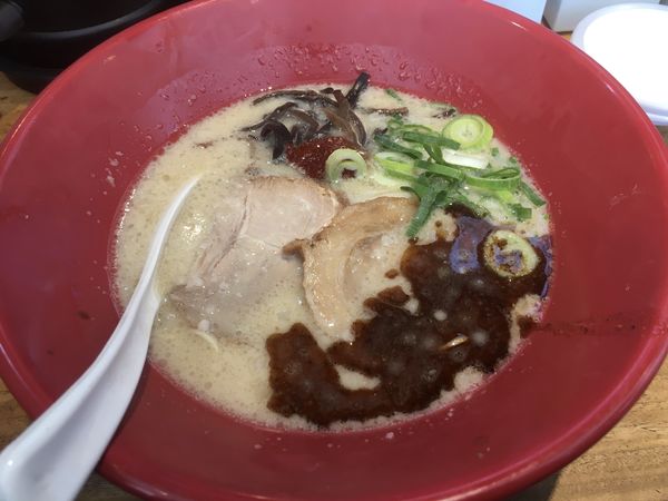 「赤丸新味+替え玉+Aセット」@博多一風堂 たまプラーザ店の写真