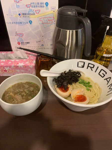 「煮干しつけ麺」@麺屋 ORIGAMIの写真