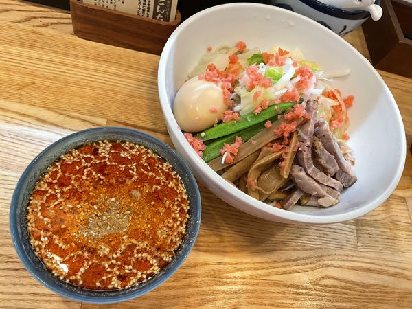 「【限定】冷やし辛つけそば ￥960」@中華そば専門 とんちぼの写真