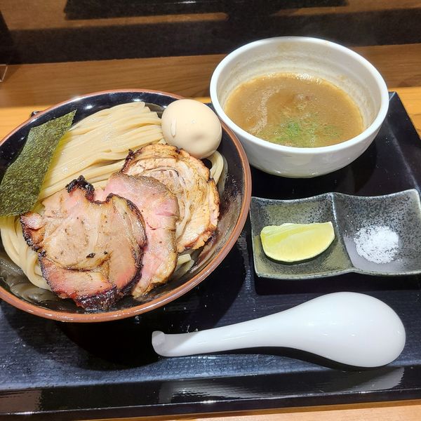 「チャーシューつけ蕎麦¥1300、味玉¥100」@中華蕎麦 ひら井の写真