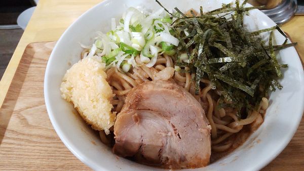 「油そば（しょうゆ）中盛750円」@らーめん おうかの写真