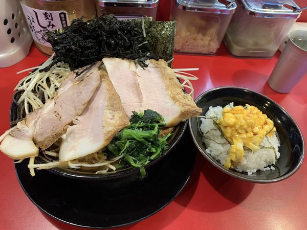 「白ネギラーメン」@家系ラーメン 王道 神道家の写真