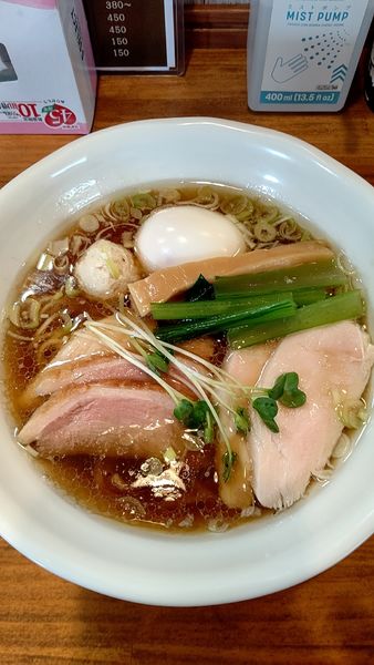 「鴨だし醤油ラーメン　780円」@鳴馬良の写真