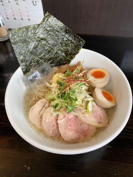 「「夏季限定」特製大山鶏の冷やしらーめん」@麺や 笑 ～Sho～の写真