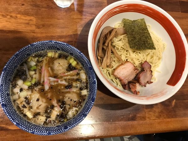 「味噌ワンタンつけ・中盛(1.5玉) 950円」@麺屋 悠の写真