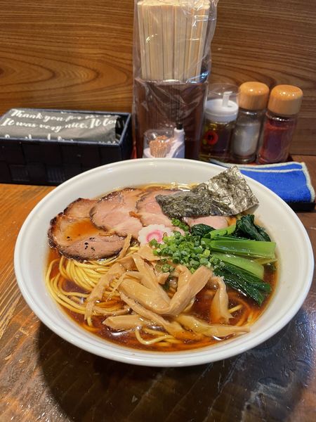 「あご出汁生姜醤油そば（大盛り&チャーシュー）」@麺屋たつみ 喜心 狭山店の写真