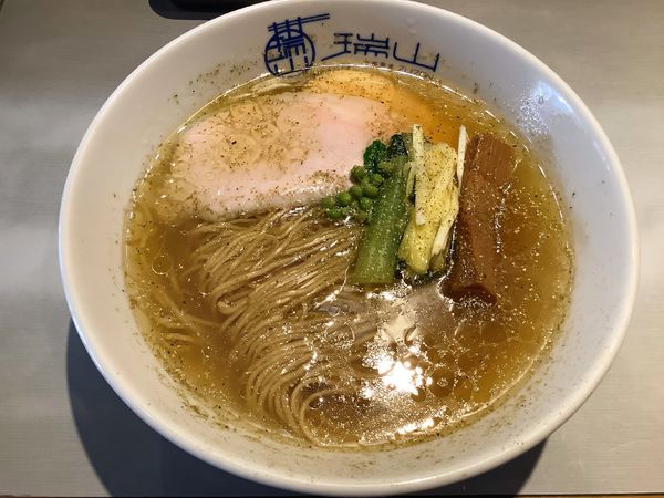 「【限定】ぶどう山椒のしおそば」@中華蕎麦 瑞山（ZUIZAN）の写真